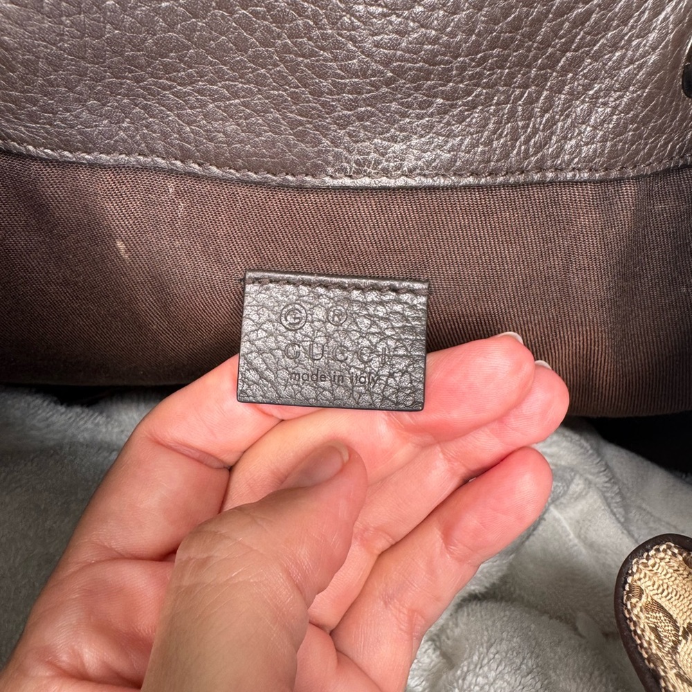 Gucci Backpack Drawstring Gg Canvas Medium - image 6